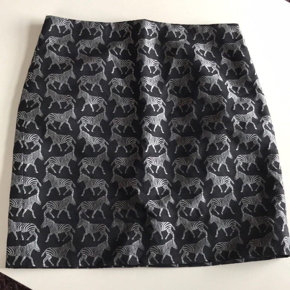 Zebra mini skirt